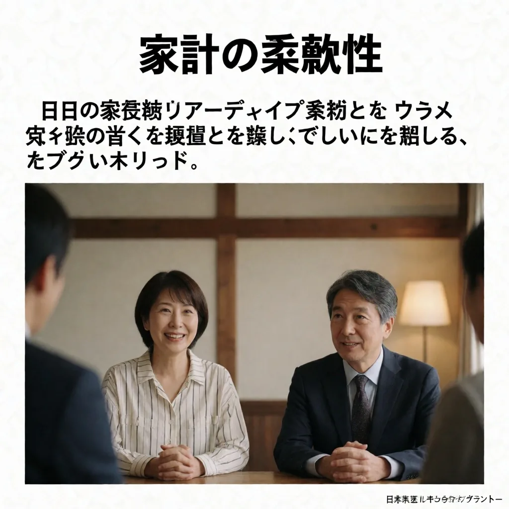 家計簿を見直す静かな夜の書斎